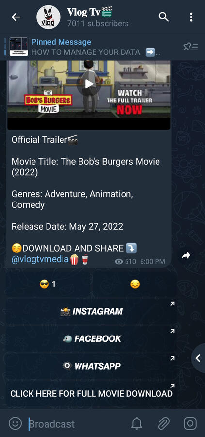 Telegram views